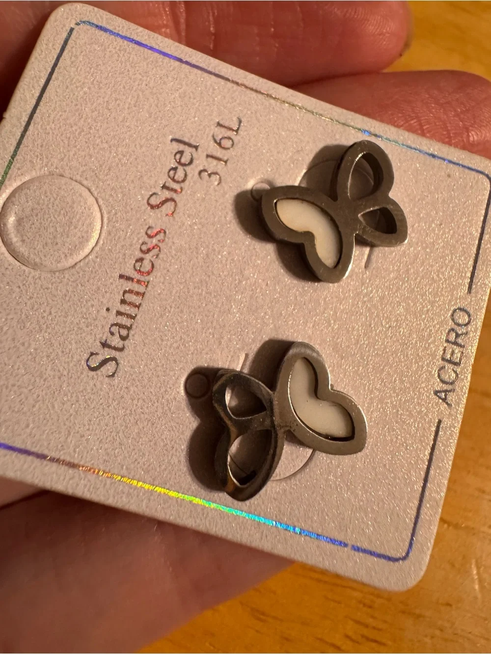 Stainless Steel Butterfly Earrings